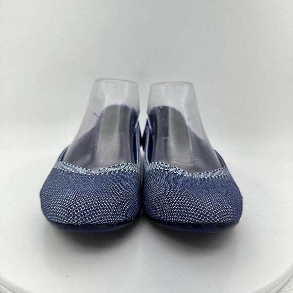 Rothy's The Flat Grey Textile Slip On Ballet Classic Comfort Women Shoes Sz 6.5 - Picture 2 of 13